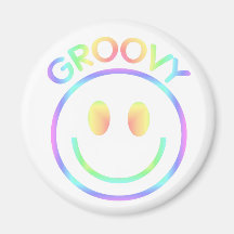 Groovy magnet70-talstil kylskåpmagneter