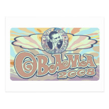 Groovy Obama 2008 utrustar Vykort
