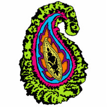 Groovy Paisley magnet Photo Cut Outs