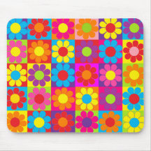 Groovy Retro flower power Musmatta