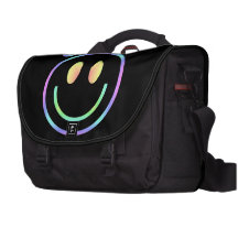 Groovy Retro smiley facetecknad Laptop Bags