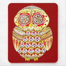Groovy uggla Mousepad Mus Mattor
