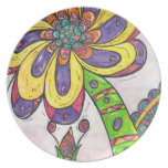 Groovy utrymmeblomma 10 tallrikar