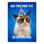 Grumpy kattCustomizeable grattis på födelsedagen Kort