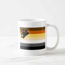 Grundläggande björnprideflagga kaffe koppar