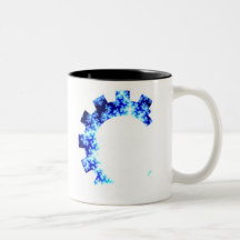 Grundläggande Fractallogotyp Kaffe Kopp