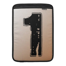 GRUNGE NUMRERAR 1 MacBook SLEEVE