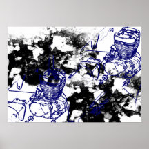 Grunge Pattern 198 Poster