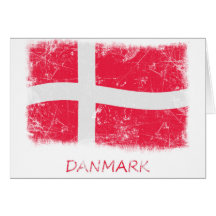 GrungeDanmark flagga Hälsnings Kort