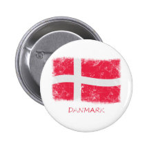 GrungeDanmark flagga Knappar Med Nål