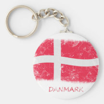 GrungeDanmark flagga Nyckelring