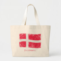 GrungeDanmark flagga Tote Bag