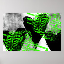 Grungemönster 64 print