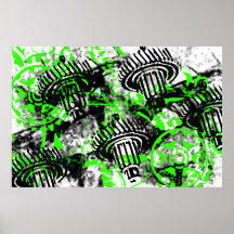 Grungemönster 66 print