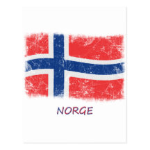 Grungenorgeflagga Vykort