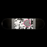 Grungetatueringhjärta skateboards