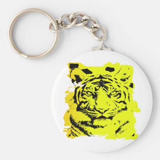 Grungetigertatuering Nyckelring