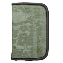 Grungy grönt med blommor organizers