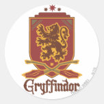 Gryffindor Quidditch emblem Runda Klistermärken