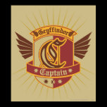 Gryffindor Quidditch kaptenEmblem affischer