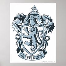 Gryffindor vapensköldblått posters