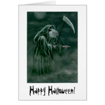 Grym Reaperråtta, happy halloween! Hälsnings Kort
