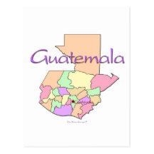 Guatemala karta vykort