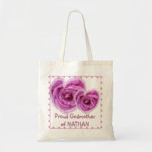 GUDMOR hänger lös - rosa roshjärta med snöre Tote Bags