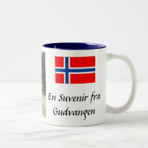 Gudvangen (norge) souvenirmugg