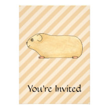 Guinea Pig. Kort För Inbjudningar