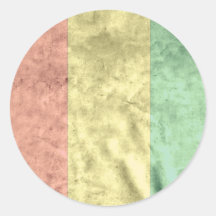 Guinea Rund Klistermärke