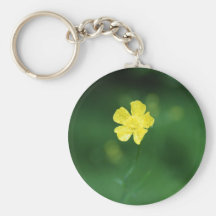 gul blomma nyckel ring