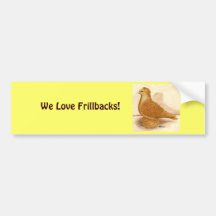 Gul Frillback duva Bildekaler