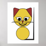 Gul katt affischer