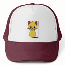 Gul katt mesh kepsar
