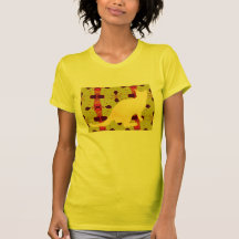 Gul katt tee shirt