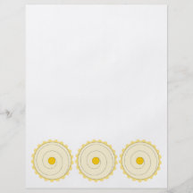 Gul muffin. Iced cake. Flygblad Designs