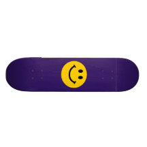 Gul smiley face anpassad skate board