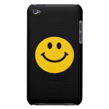 Gul smiley face iPod Case-Mate skydd