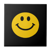 Gul smiley face kakel