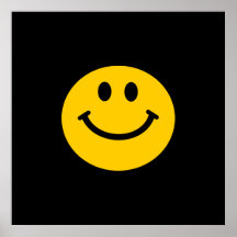 Gul smiley face posters