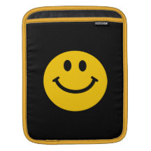 Gul smiley face sleeves för iPads