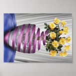 Gula blommor print