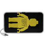 Gula Minifig med "TEGELSTENSTADS" slogan Mp3 Högtalare