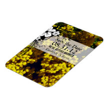 Gula påseblommor magnet