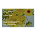 gula solrosor, Vincent Van Gogh blommor Visitkort Mall