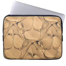 Guld- alligatorFractallaptop sleeve Laptopskydd