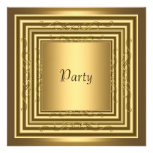 Guld- art décoraminbjudan