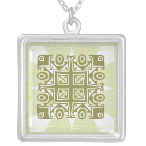 Guld- aztec halsband