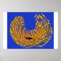 Guld- bägare print